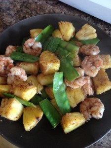 Shrimp with Pineapple and Peapods